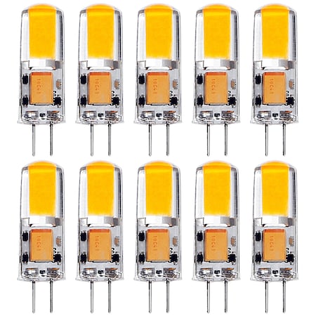 Luxrite T3 LED Light Bulbs 2W (20W Equivalent) 550LM 2700K Warm White Dimmable G4 Base 10-Pack LR24630-10PC